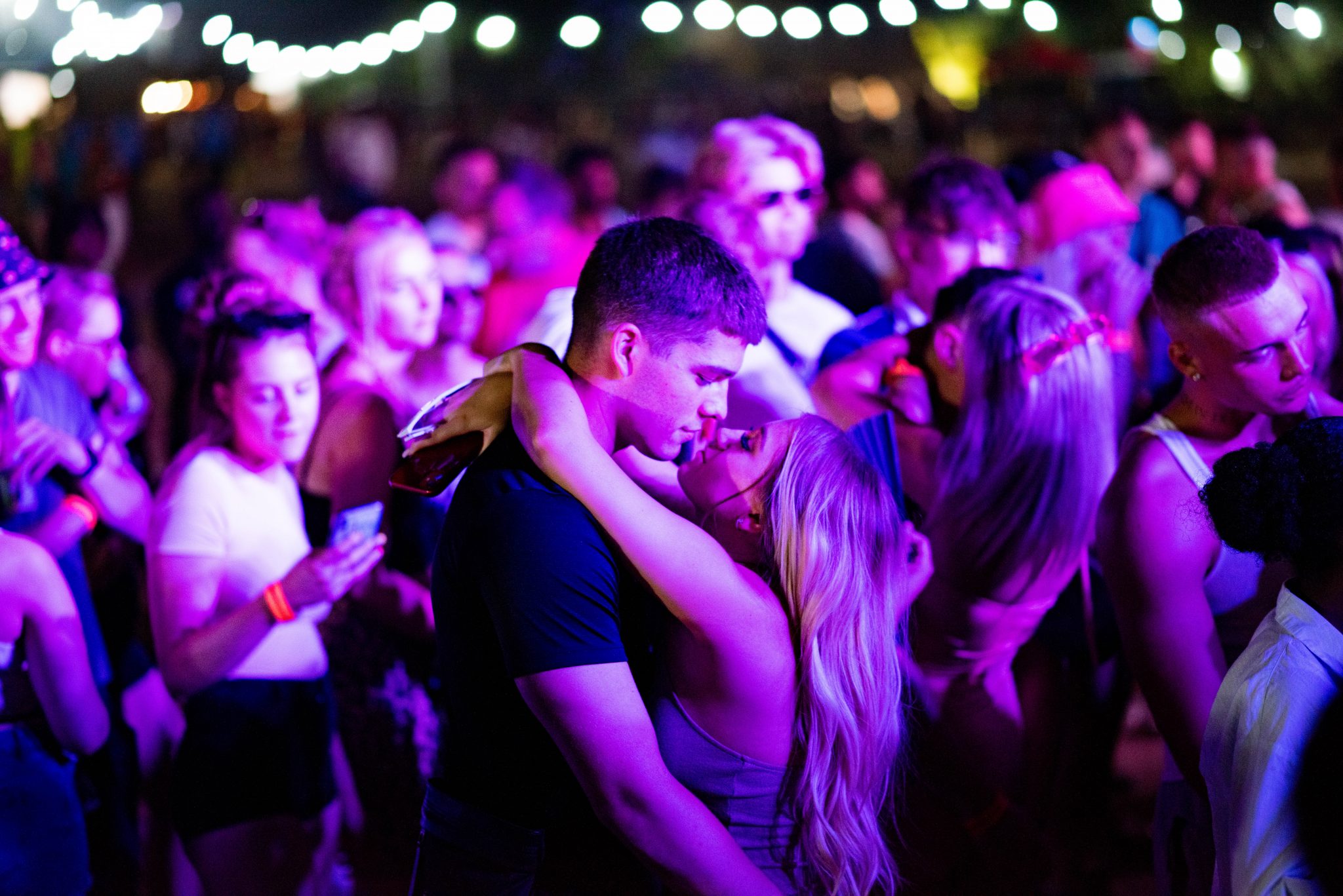 Thousands at Original Culture Festival at night