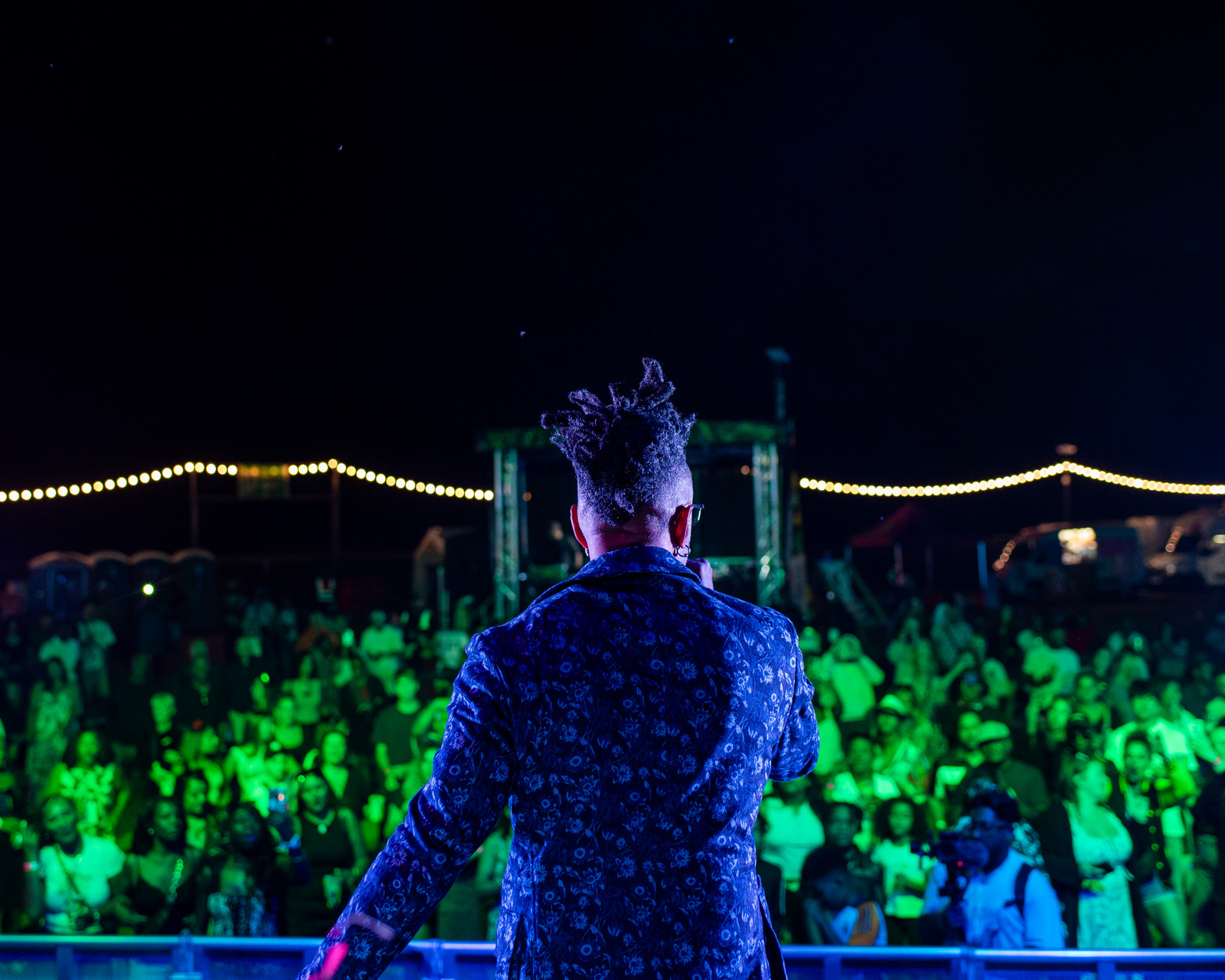 Artist commanding the stage at Original Culture Festival